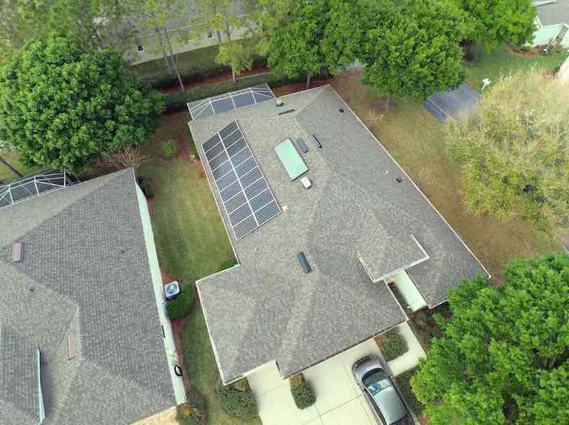 solar panels installed on a home's roof