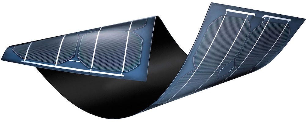 What are flexible solar panels used for?