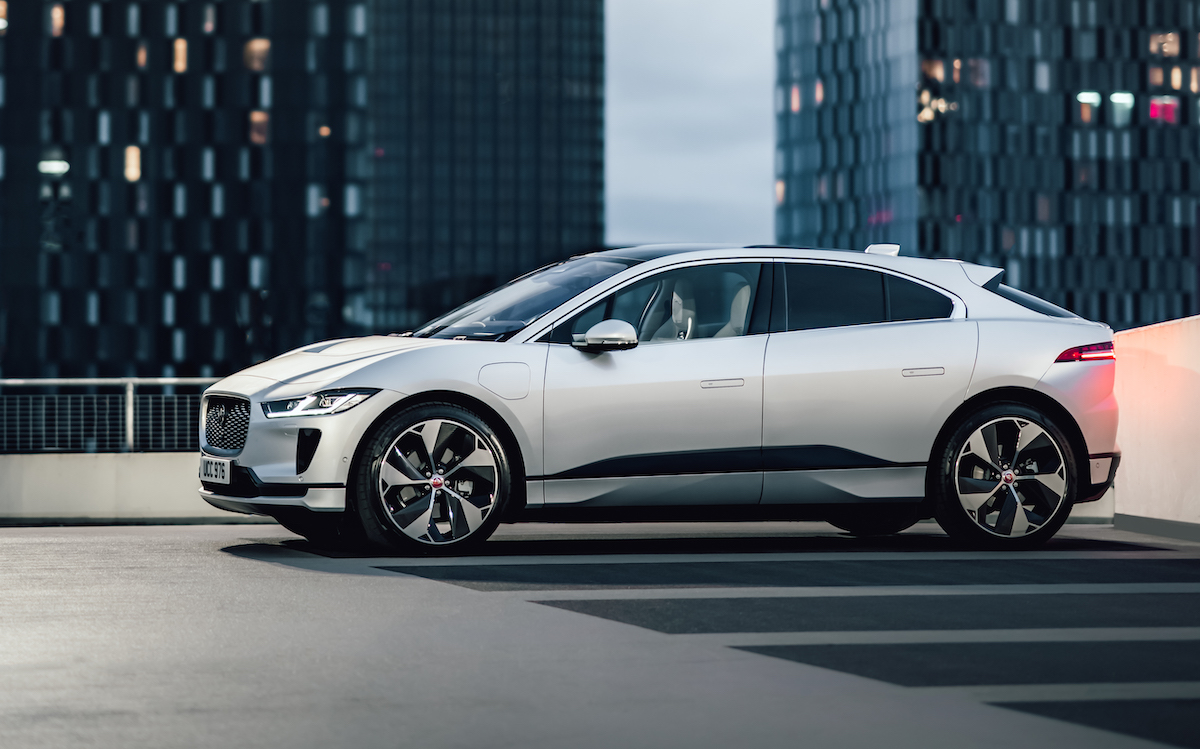 Photo of a Jaguar I-Pace in motion