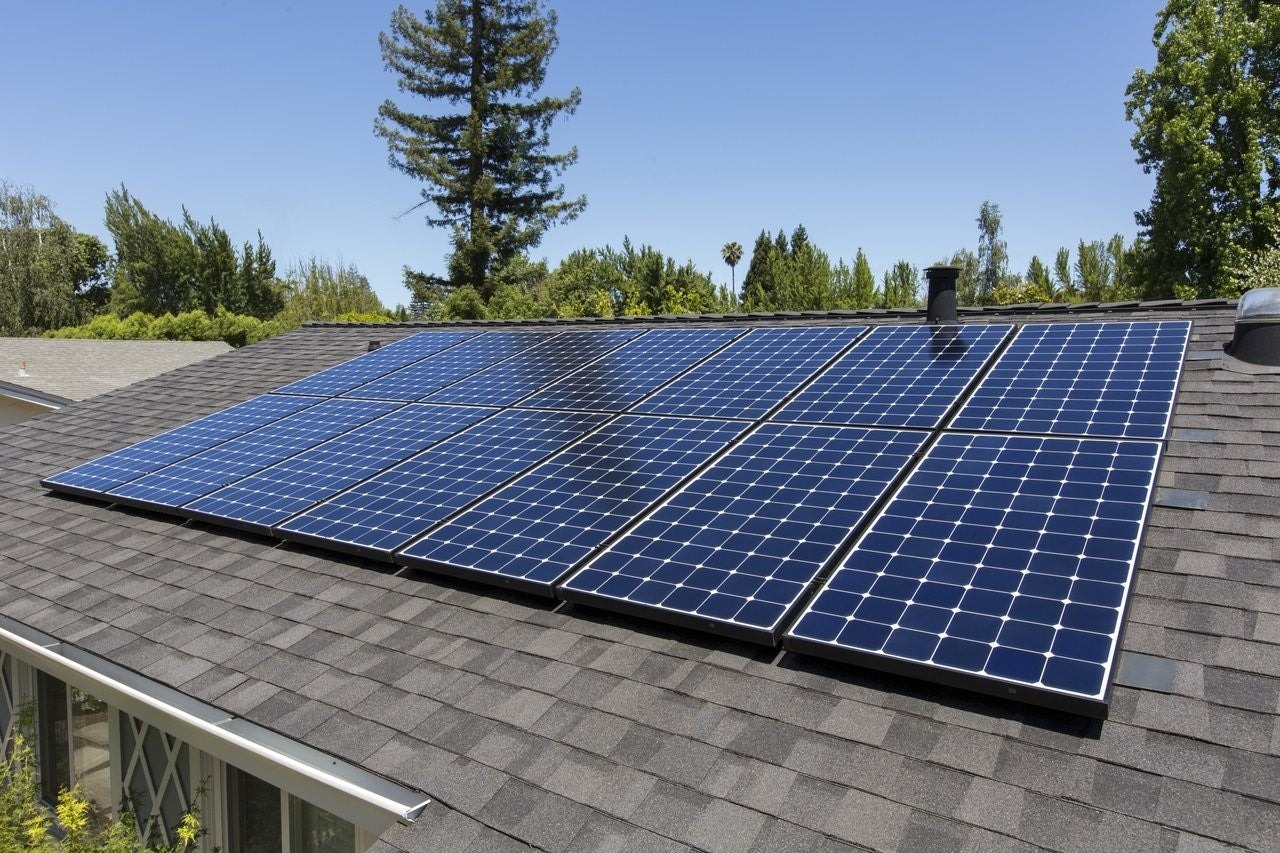 A Maxeon solar installation job on a residential roof