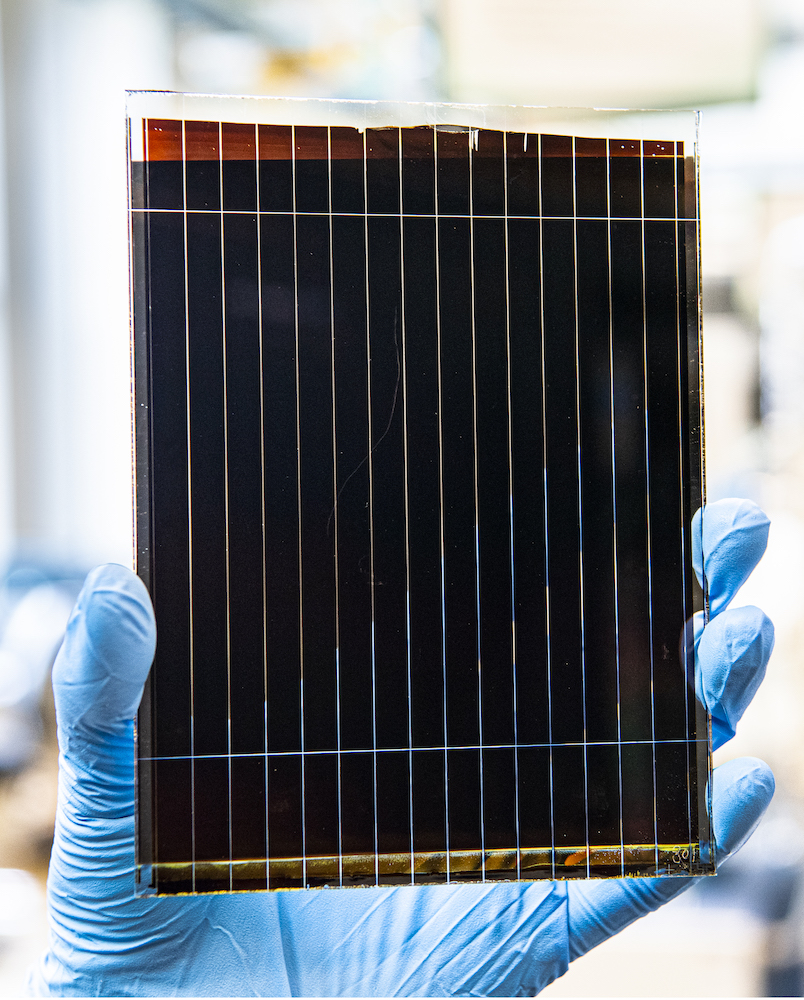 Perovskite solar cell in a lab