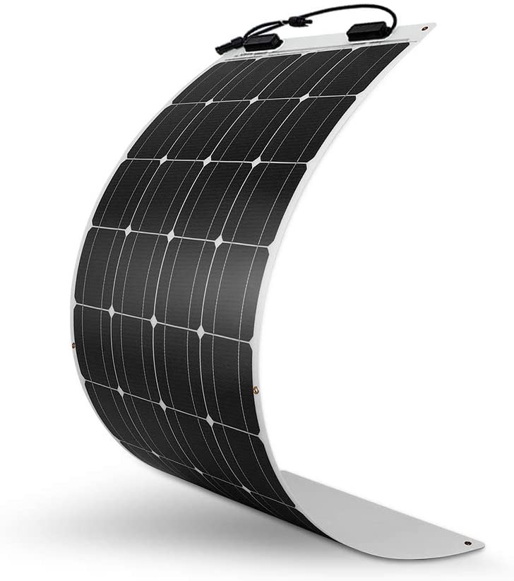 Photo of the Renogy flexible solar panel on a white background
