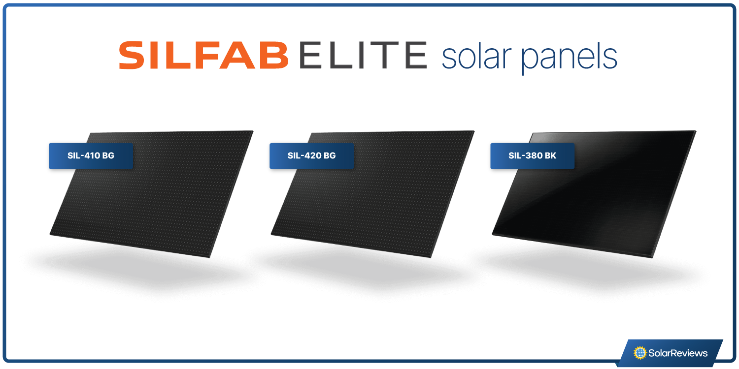 Silfab Solar's Elite solar panels side by side