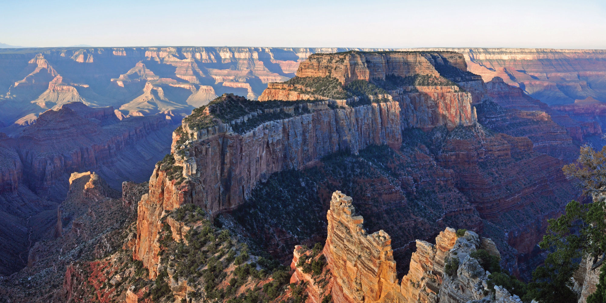 Aerial view of Grand Canyon National Park.