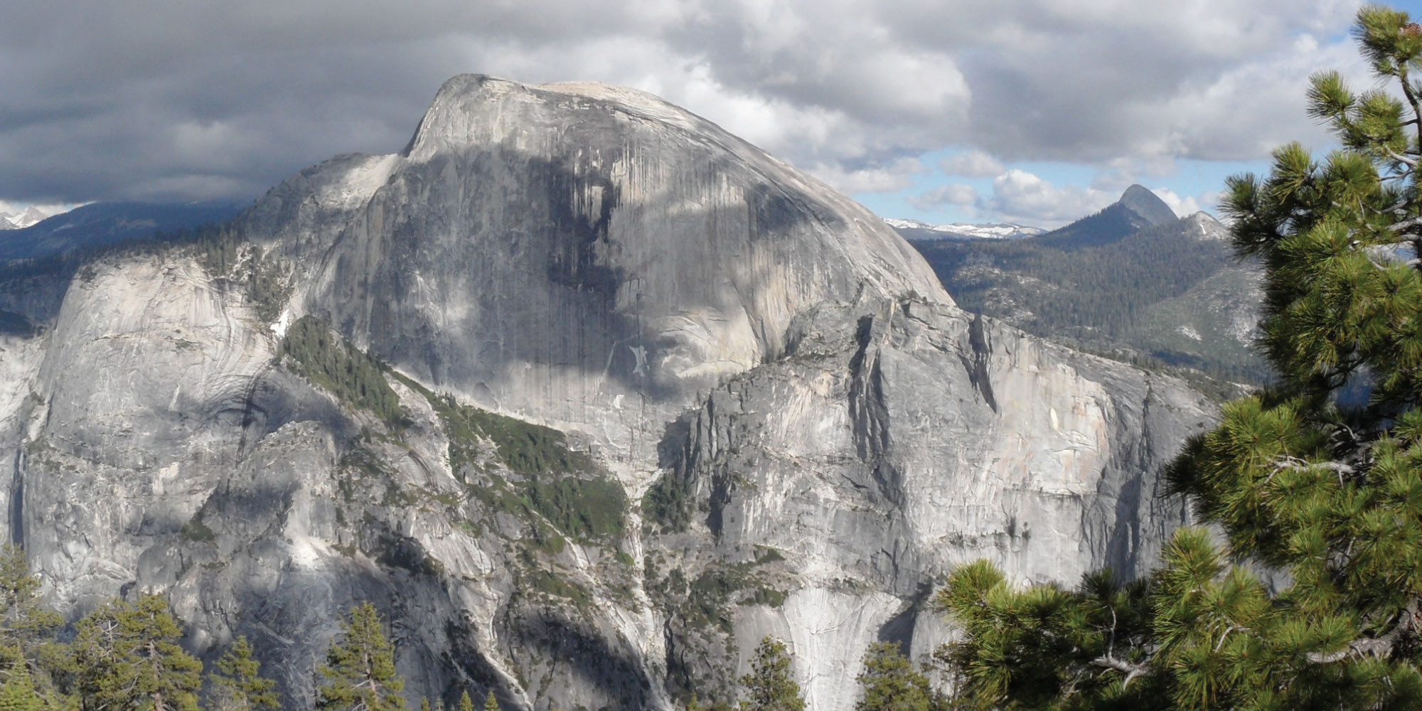 A view of the El Capitan vertical rock formation in Yosemite National Park