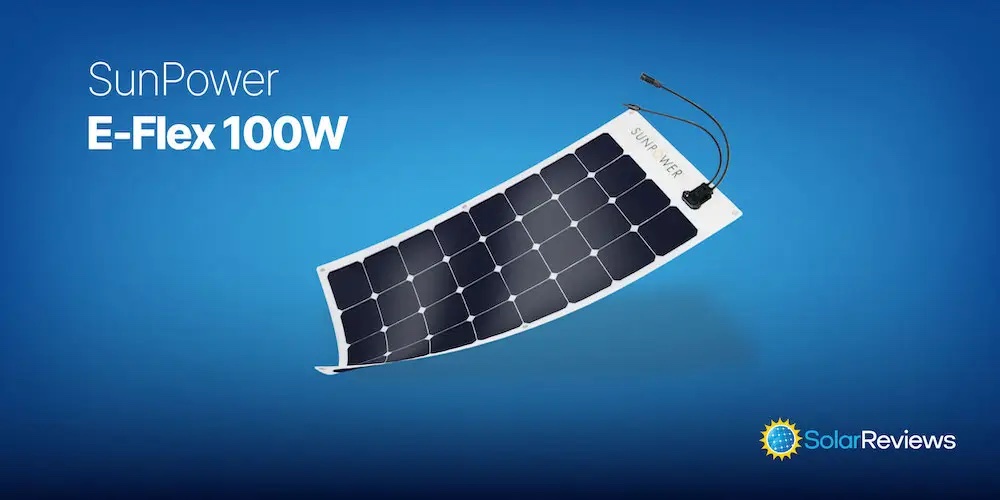 SunPower’s flexible 100 W solar panel offers excellent performance. 